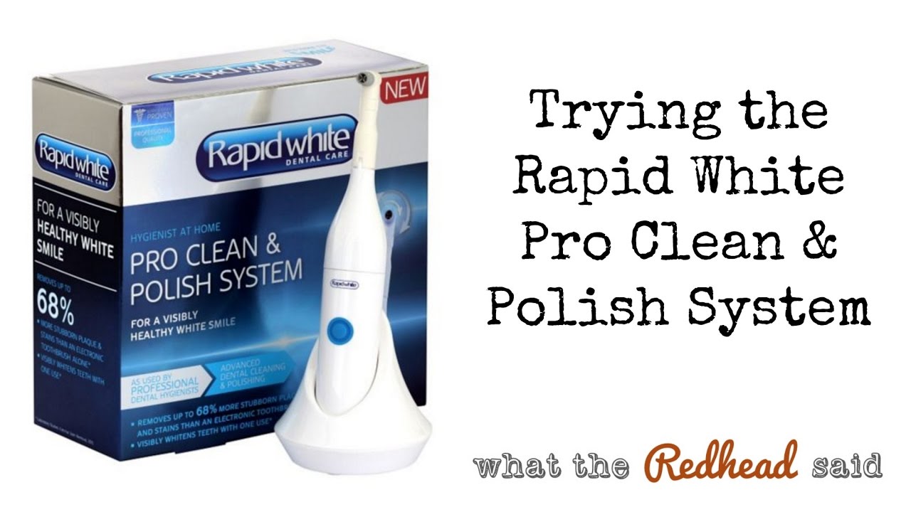 Using the Rapid White Pro Clean and Polish System YouTube