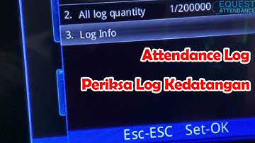 How to Check Staff Attendance Log Device NIGEN N-928s Fingerprint Time Attendance | Log Kedatangan