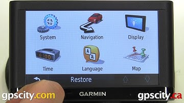 Map Settings in the Garmin nuvi 54lm with GPS City