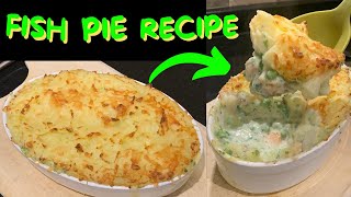 Super Easy Fish Pie Recipe  Fresh Fish in a parsley pea sauce, with mash potato and cheese topping