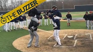 College baseball teams square off in epic rain delay joust