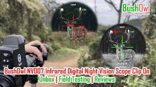 The budget Infrared Digital Night Vision Scope Clip on Add-on Video Camera Unbox Field Test Reviews