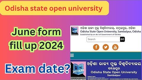 odisha state open university Term end examination June 2024