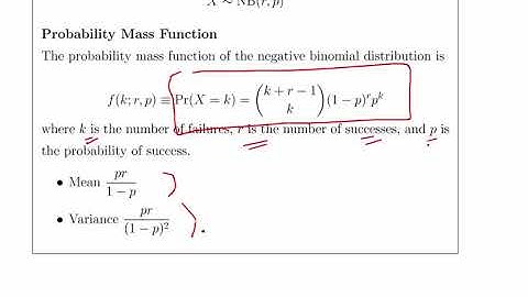 Negative Binomial Distribution