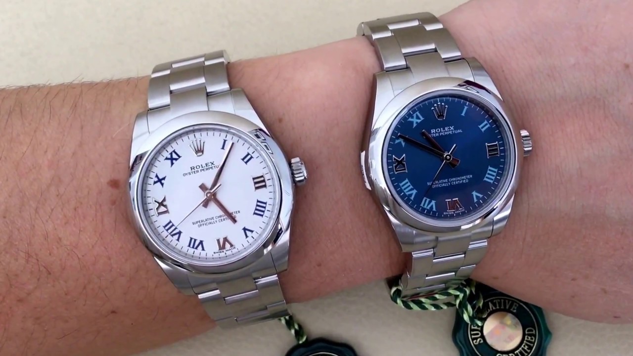 Rolex Oyster 177200 Blue VS White Dial 