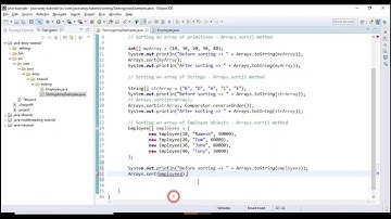 Java Sort Array of Objects in Ascending and Descending Order | Arrays.sort() Method