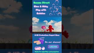 Sesame Street ELMO AND ABBY PLAY WITH BUBBLES 🫧  #elmo  #sesamestreet #puppeteer #puppetshow