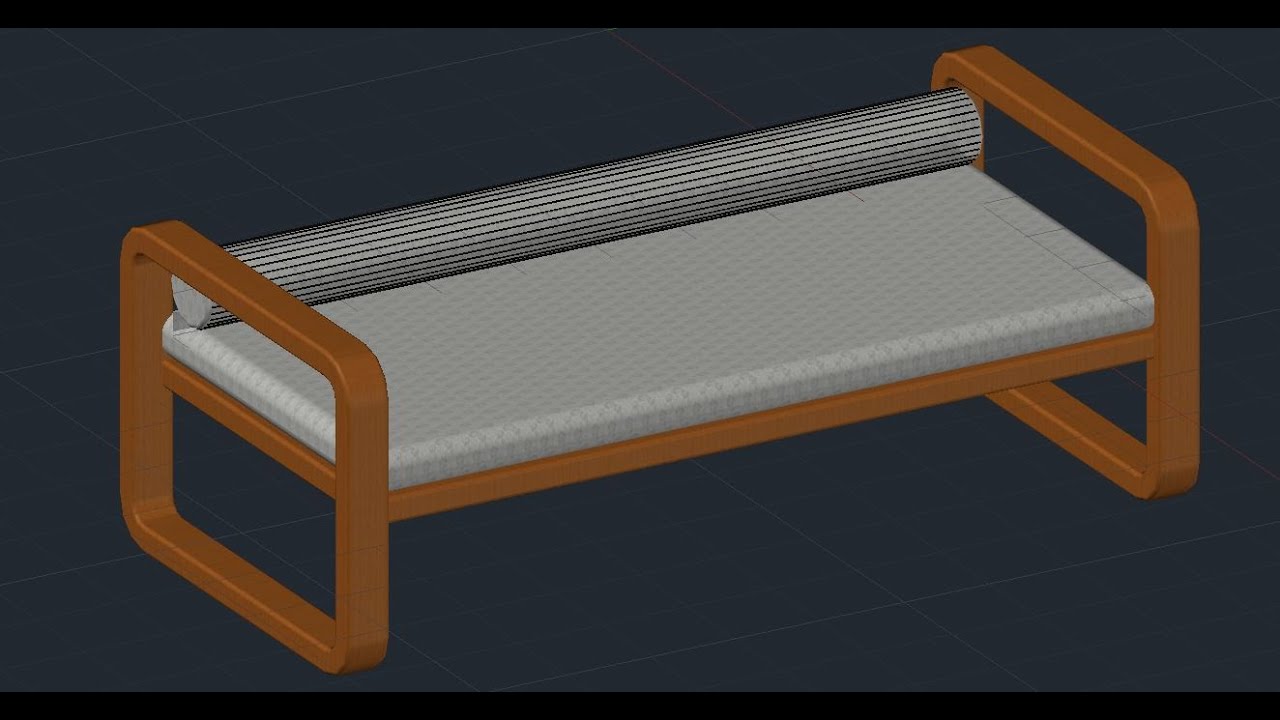 New Modern Sofa | How to make it with Autocad 2021 |