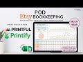 POD Etsy Bookkeeping Tutorial - Printful &amp; Printify Data Importation - Monthly Report -Annual Report