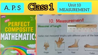 Class 1,(Maths) Unit 10 - MEASUREMENT ....Online Class - Army public school😊