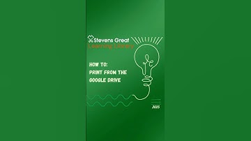 Stevens Great: How to Print from Google Drive