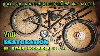 Dream Build MTB ⚒️🛠️BTWIN ROCKRIDER 520 (27.5') Full Restoration video #decathlon #bike #restoration