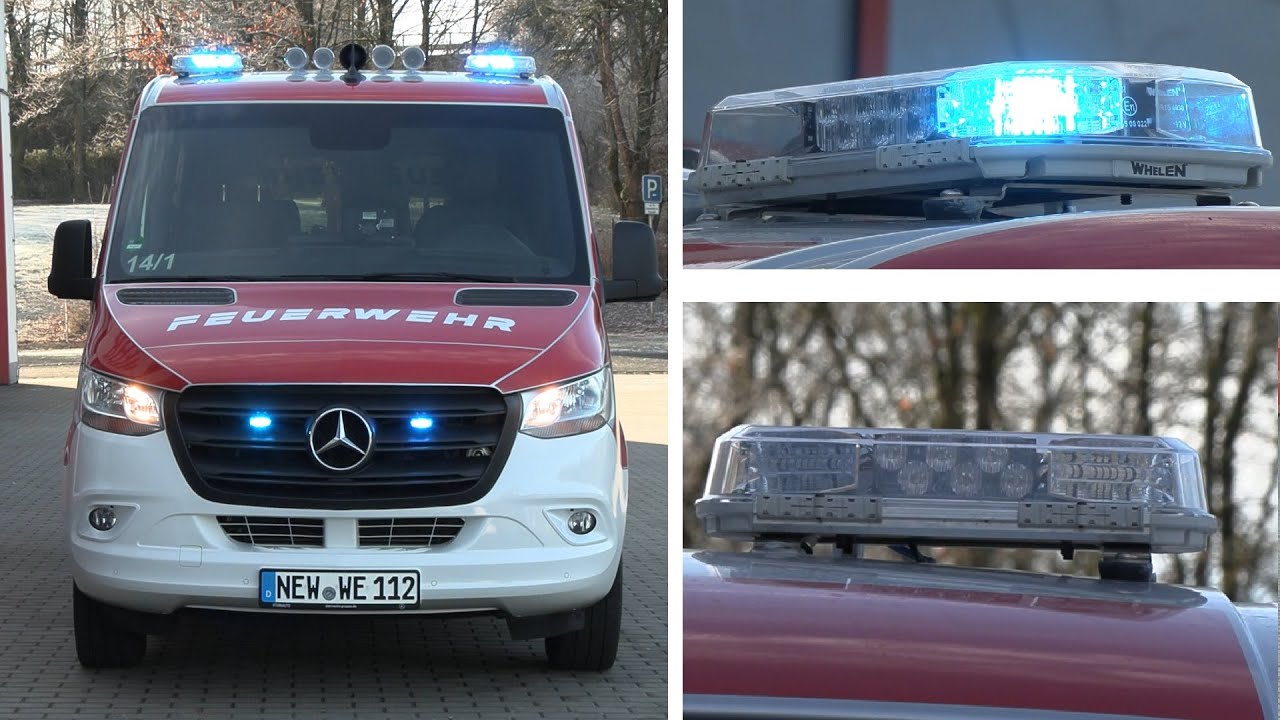 [Mini Lightbars] NEW German Fire Department Mercedes Sprinter Van - Exterior & Blue Lights [12.2024]