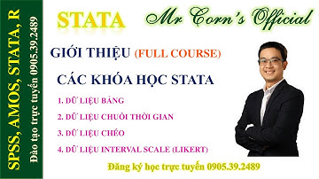 STATA GIỚI THIỆU CÁC KHÓA HỌC STATA (DỮ LIỆU BẢNG, DỮ LIỆU CHUỖI THỜI GIAN, DỮ LIỆU CHÉO & LIKERT)