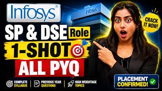 Infosys SP & DSE 1-Shot PYQ Questions | Infosys Hiring