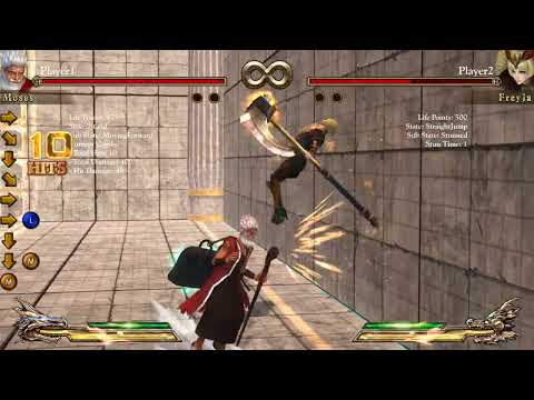 Fight of Gods : Moses 915 dmg 1bar corner bnb combo