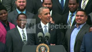 OBAMA MAKES 'DEFLATE-GATE' JOKE
