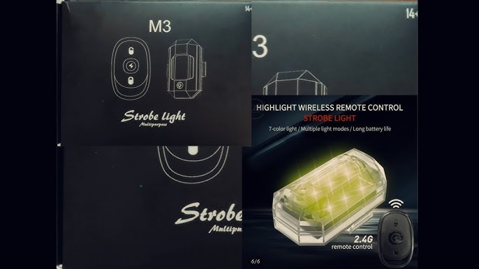 Strobe Light Controller with Wireless Key Fob Remote - Dual 24W Outputs - 16 Strobe Patterns - LMC-700A