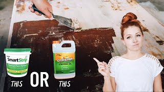 STOP & WATCH!! HOW TO STRIP LATEX PAINT OFF FURNITURE! [ testing products and more ]