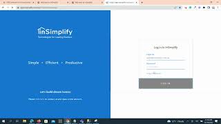 Login to InSimplify