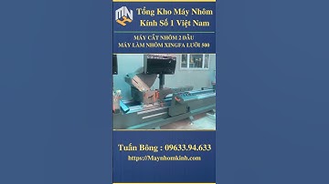 Máy cắt nhôm 2 đầu | Máy làm nhôm xingfa lưỡi 500 #maycatnhom  #maycatnhom2dau  #maynhomxingfa