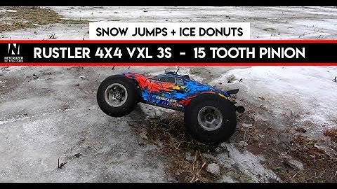 Traxxas Rustler 4x4 VXL 3S on 15T Pinion - RC Stunts and Axle Explosion - Netcruzer RC