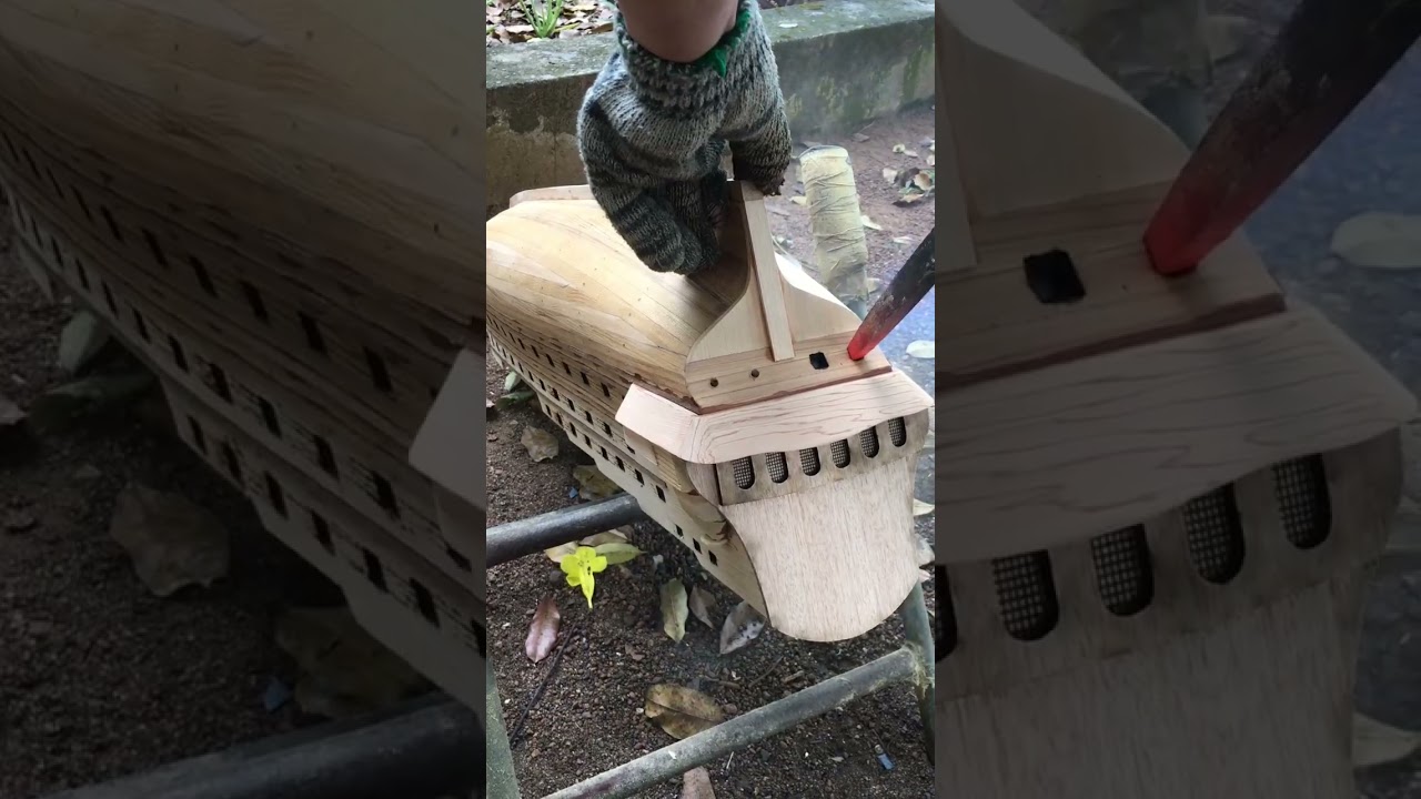 Speedily utilize heat to punch a hole, crafting the gunport for Zeven Provincien