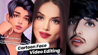 cartoon face reel new trending video editing | cartoon face reels instagram editing | reels editing screenshot 5