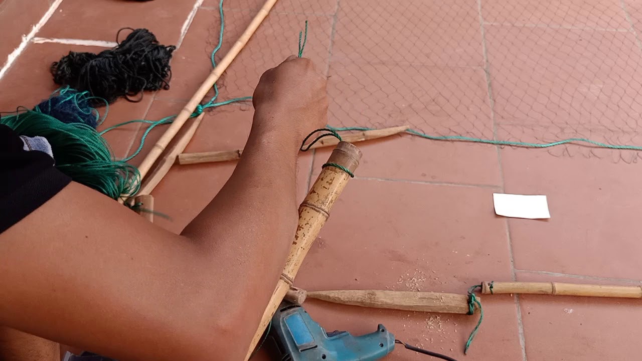 mô hình ráp  lưới úp chim cu gáy , lưới úp cò vạc vào gọng sào 0852341986