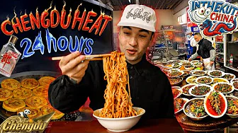 24 HOURS EATING THE SPICIEST STREET FOOD IN CHENGDU, CHINA 🇨🇳🌶️