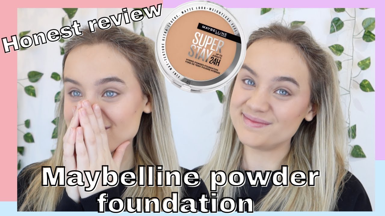 TESTING THE NEW MAYBELLINE SUPERSTAY 24 HOUR HYBRID POWDER FOUNDATION  HONEST REVIEW WORTH THE HYPE? - YouTube