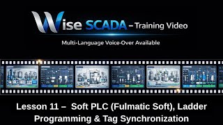 برنامج تعليمي لـ Wise SCADA رقم 11 | برمجة PLC البرمجية (Fulmatic Soft)، برمجة السلم ومزامنة العل... screenshot 4