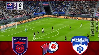 ODISHA FC vs BENGALURU FC LIVE | ISL 2023-24 | Football Match Today | Watch Along & Pes 21