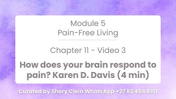 MindfulLiving™ How does your brain respond to pain?  Karen D. Davis