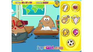 Let's play Pou Classroom Slacking commentary part 1