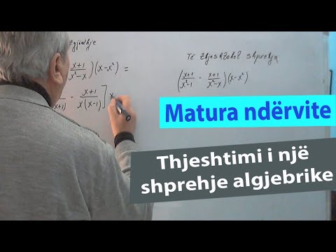 Video: Si i thjeshtoni shprehjet Algjebra 1?