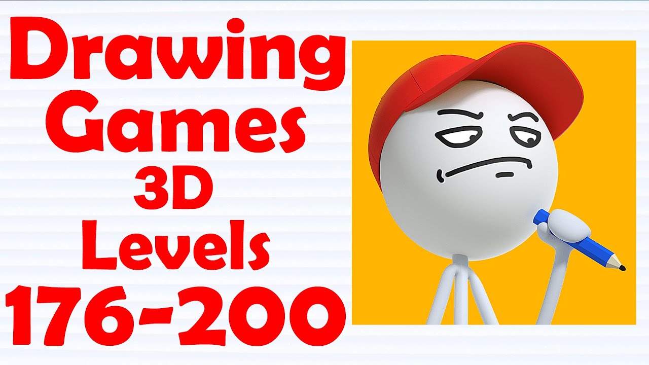 Drawing Games 3D Level 176-200 Gameplay Solution