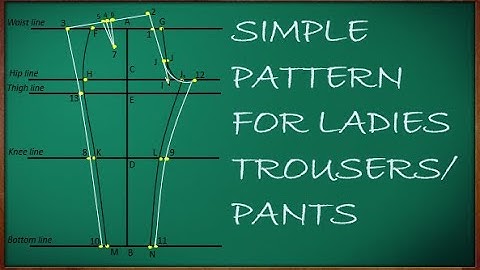 Simple pattern | how to draft ladies trousers | Part II