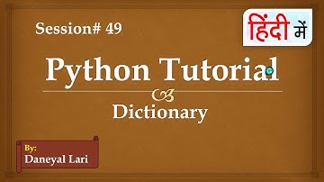 Dictionary in Python | Python Tutorial in Hindi | #49