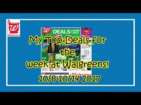 Walgreens Preview Breakdown with Coupons Top Deals 10/8-10/14 2017
