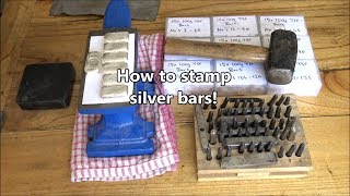 How I Stamp My Silver - Stamping A 100G Bar