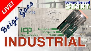 Getting Industrial With a New Old Stock Beige Case and a New Backplane! (Computerized Start™ Live)