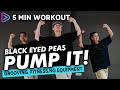 5 min dance workout no equipment  pump it  dance jam