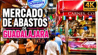 Asi es el ENORME Mercado de Abastos de Guadalajara 2026 4K Walking Tour Jalisco