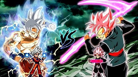 Son Goku DBS V7 OP (all form) VS Goku Black SSR DBFZ V3 OP in Jump Force Mugen