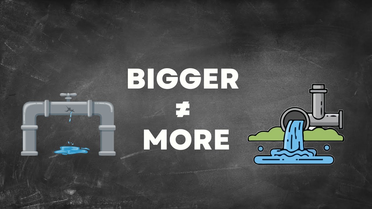 Почему трубы большего диаметра не всегда увеличивают расход воды