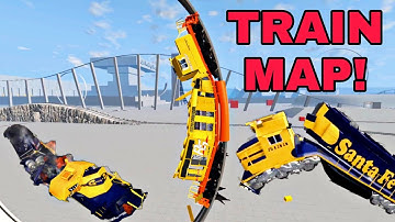 This New Insane Map Was Made To Destroy Trains! - BeamNG Mods