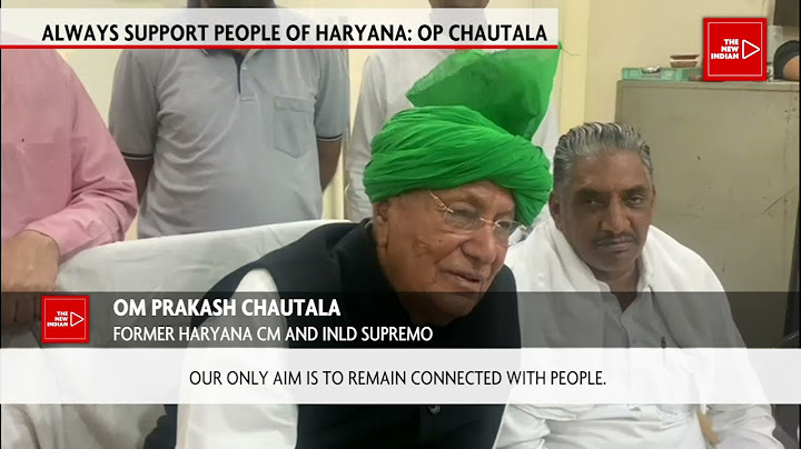 INLD Supremo And Former Haryana CM Om Prakash Chautala Says His Son Abhay Will Resign If People Say