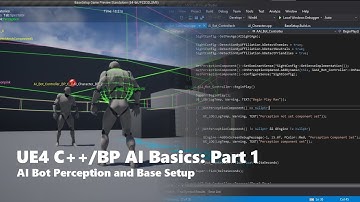Unreal Engine 4 C++/Blueprint AI Basics Part 1: AI Bot Perception and Base Setup