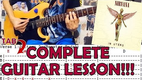 Lithium - Nirvana(Complete Guitar Lesson/Cover)with Chords and Tab